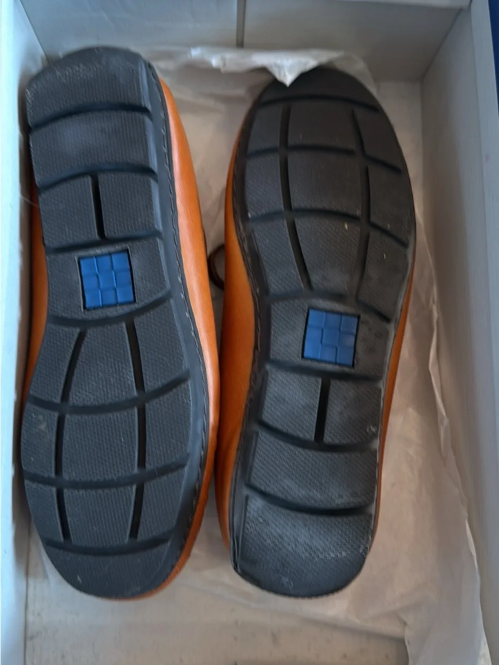 Boys Vince Camuto Leather Moccasins - Tan Brown